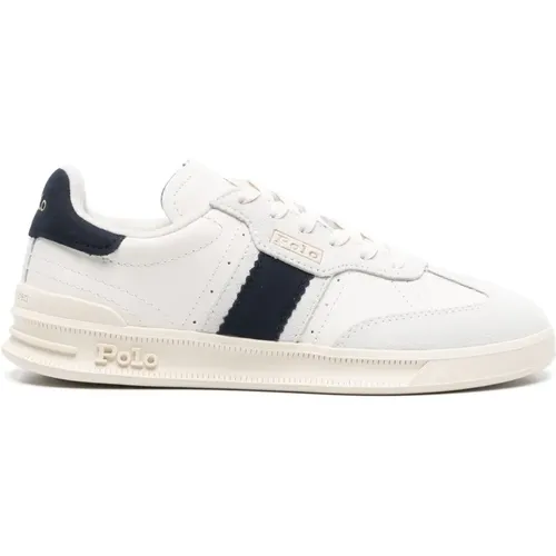 Weiße Leder Freizeit Turnschuhe Sneakers , Damen, Größe: 37 EU - Polo Ralph Lauren - Modalova