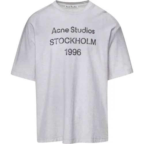 T-Shirt , Herren, Größe: L - Acne Studios - Modalova