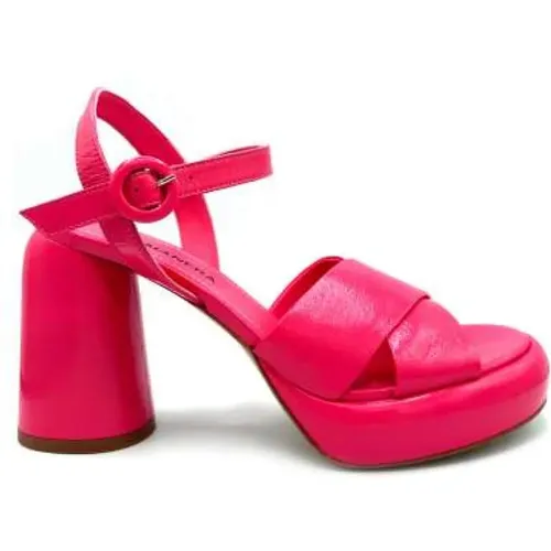 Cyclamen High Heel Sandals , female, Sizes: 7 UK, 6 UK, 3 UK - Halmanera - Modalova