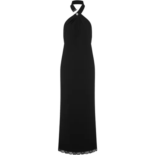 Lightweight Long Cady Dress , female, Sizes: XS, S, M - Moschino - Modalova