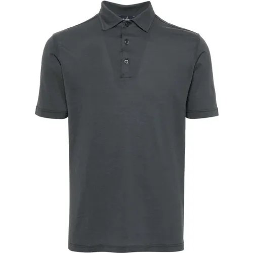 Herren Graue T-Shirts & Polos Ss24 , Herren, Größe: XL - Barba - Modalova