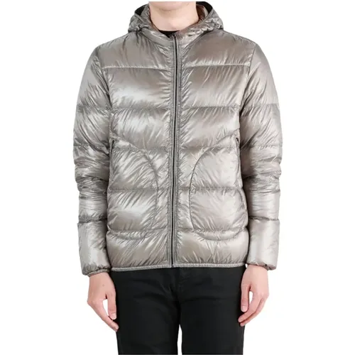 Quilted Goose Down Hooded Coat , male, Sizes: XL - Herno - Modalova