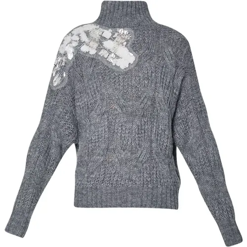 Paillettenpullover für Frauen , Damen, Größe: L - Liu Jo - Modalova