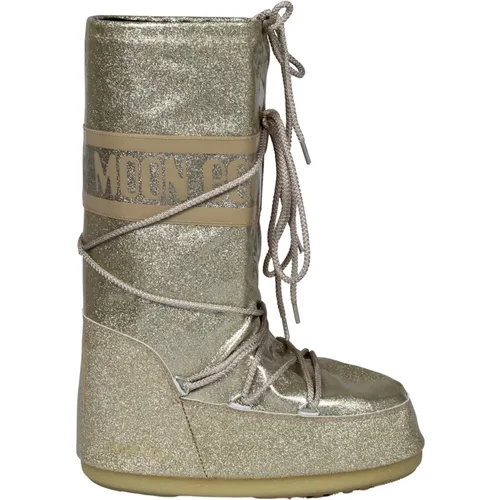 Glitzerstiefel , Damen, Größe: 35 EU - moon boot - Modalova