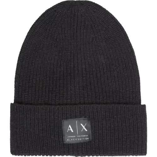 Winter Basic Hats , female, Sizes: ONE SIZE - Armani Exchange - Modalova