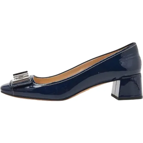 Pre-owned Leather heels , female, Sizes: 7 1/2 UK - Prada Vintage - Modalova