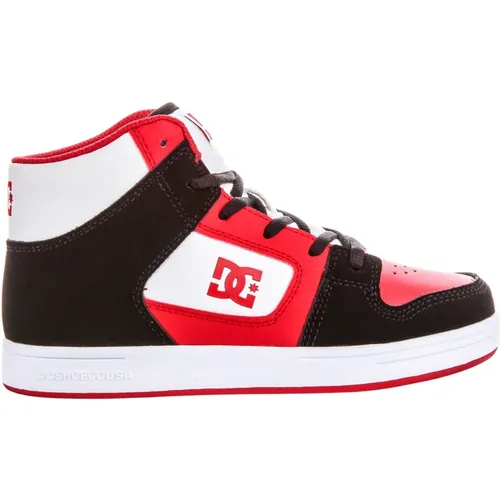 Youth High Top Leather Trainers , female, Sizes: 4 UK, 5 UK, 6 UK, 2 UK - DC Shoes - Modalova