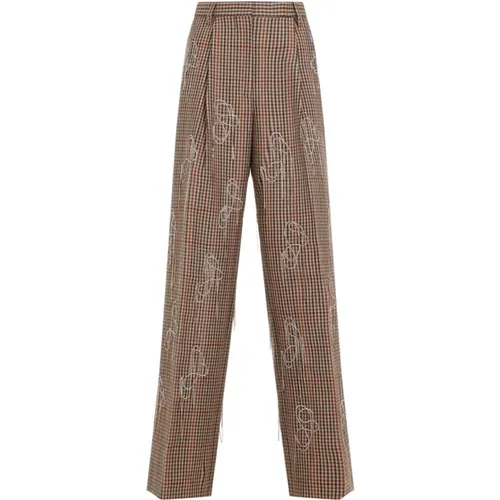 Wide Wool Trousers Aw24 , female, Sizes: S, XS, M - Dries Van Noten - Modalova