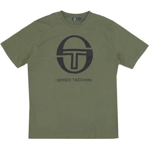 Olivine Herren T-Shirt , Herren, Größe: L - Sergio Tacchini - Modalova