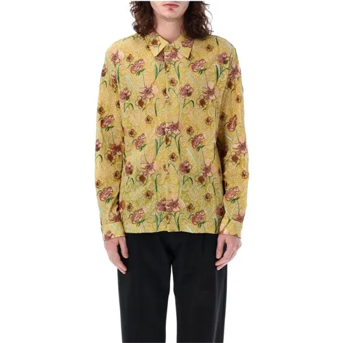 Hibiscus Yellow Ripley Hemd , Herren, Größe: XL - Séfr - Modalova