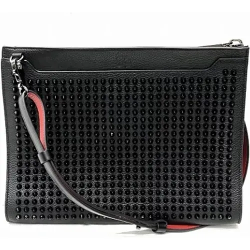 Pre-owned Leather clutches , female, Sizes: ONE SIZE - Christian Louboutin Pre-owned - Modalova