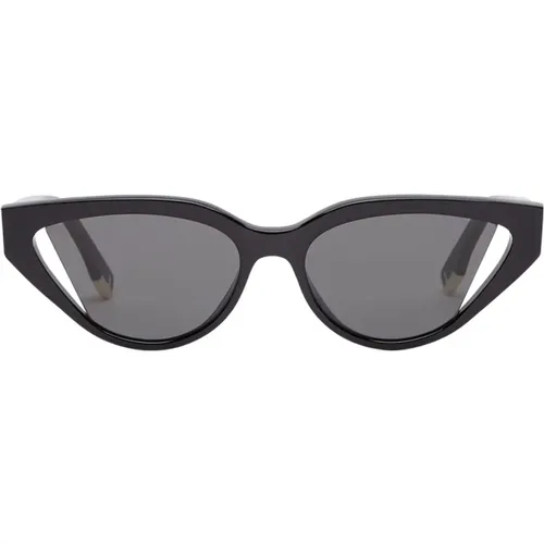Cateye Sunglasses with Grey Lenses , female, Sizes: 52 MM - Fendi - Modalova