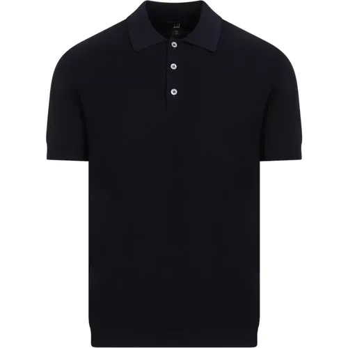 Textured Cotton Polo Shirt , male, Sizes: M - Dunhill - Modalova