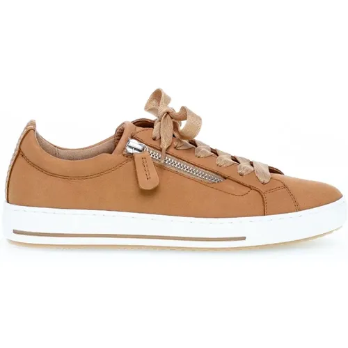 Cognac Leder Sneakers Gabor - Gabor - Modalova