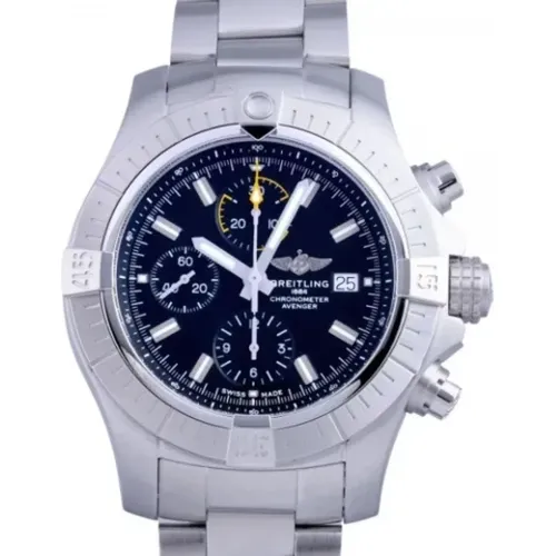 Pre-owned Stainless Steel watches , male, Sizes: ONE SIZE - Breitling Pre-owned - Modalova