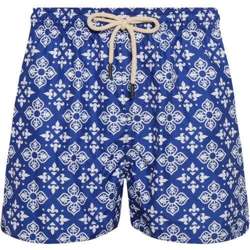 Mediterranean Style Swim Shorts , male, Sizes: S, 2XL, M, XL - Peninsula - Modalova