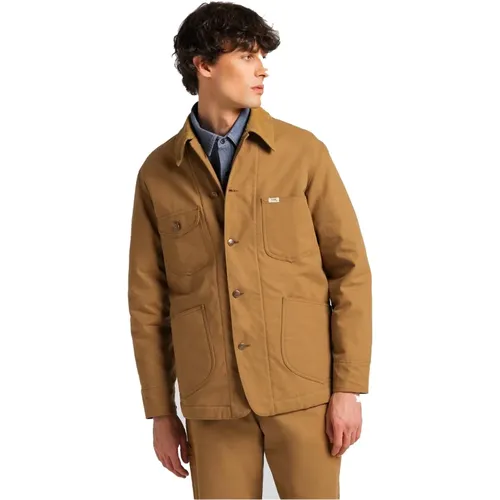 S Lined Loco Jacket , male, Sizes: L - Lee - Modalova