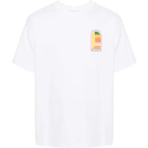 Gradient Larche T-shirt , male, Sizes: XL, L, M, S, 2XL - Casablanca - Modalova
