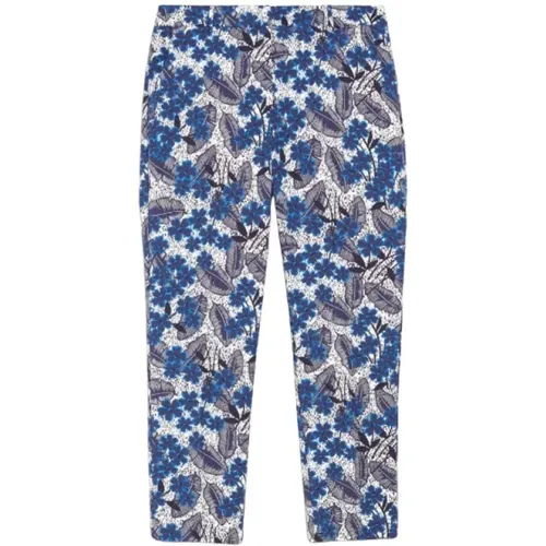 Printed Cotton Trousers , female, Sizes: S, XS - Max Mara Weekend - Modalova