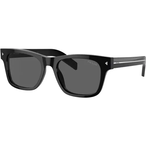 Rectangular Frame Sunglasses Model Pra17S , male, Sizes: 51 MM - Prada - Modalova