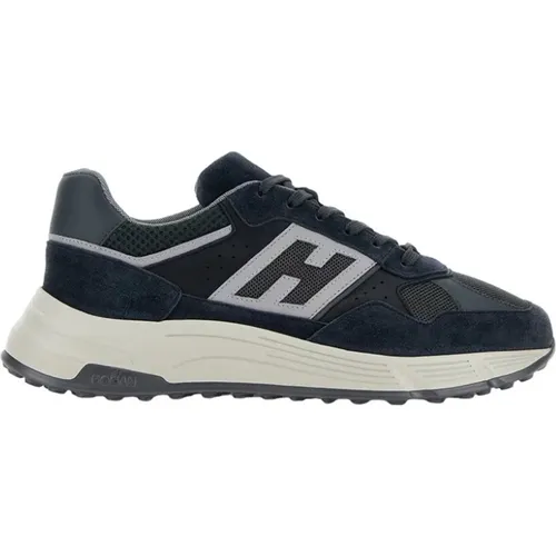 Blaue Wildleder Hyperlight Sneakers , Herren, Größe: 40 EU - Hogan - Modalova