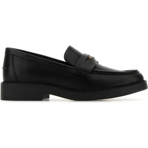 Schwarze Leder Eden Loafers , Damen, Größe: 39 EU - Michael Kors - Modalova