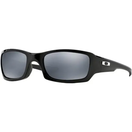 Schwarze polarisierte Kunststoff-Sonnenbrille , Herren, Größe: 54 MM - Oakley - Modalova