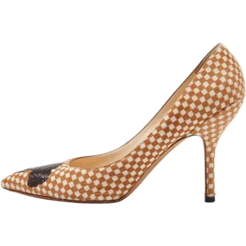 Pre-owned Fabric heels , female, Sizes: 4 1/2 UK - Louis Vuitton Vintage - Modalova