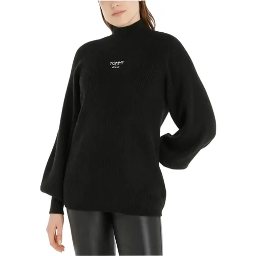 Lofty Turtleneck Pullover für Wärme und Stil , Damen, Größe: M - Tommy Hilfiger - Modalova