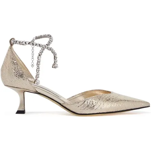 Metallic Crinkled Leder Décolleté - Jimmy Choo - Modalova