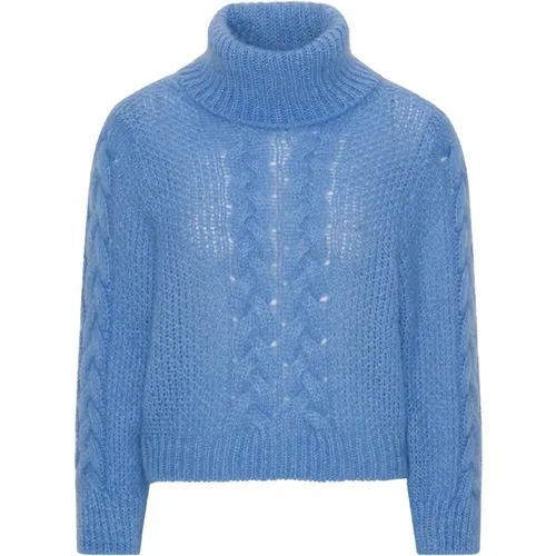 Regenbogen Zopfmuster Pullover , Damen, Größe: XS - American Dreams - Modalova