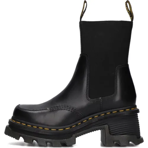 Schwarze Lederstiefeletten - Dr. Martens - Modalova