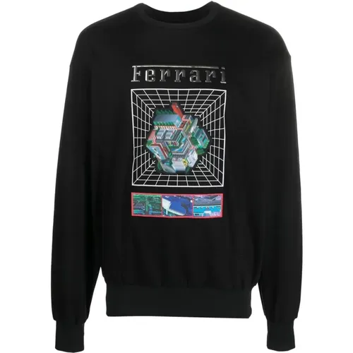 Sweaters , male, Sizes: L, S - Ferrari - Modalova