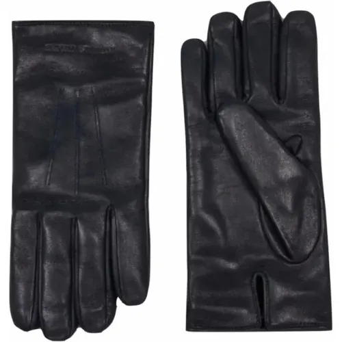 Lammleder Wollgefütterte Handschuhe , unisex, Größe: XL - Armani - Modalova