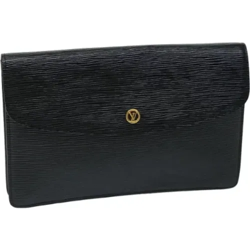 Pre-owned Leather clutches , female, Sizes: ONE SIZE - Louis Vuitton Vintage - Modalova