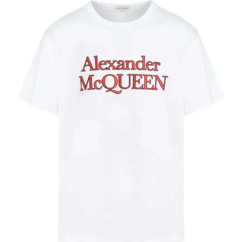 Mid Weight Cotton T-Shirt , male, Sizes: M, S, XS - alexander mcqueen - Modalova