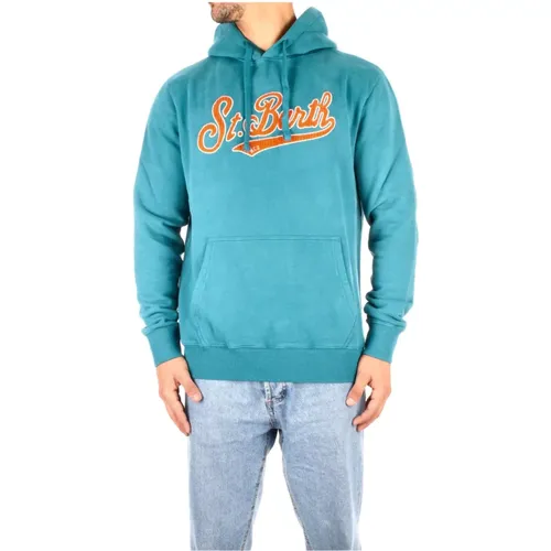 Blaue Logo Hoodie Saint Barth - Saint Barth - Modalova