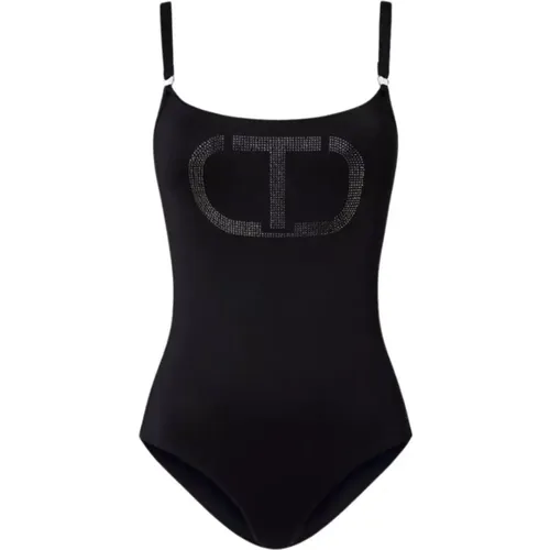 One-piece Swimsuit with Oval T Graphic , female, Sizes: M - Twinset - Modalova