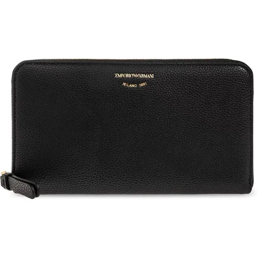 Wallet with logo , female, Sizes: ONE SIZE - Emporio Armani - Modalova