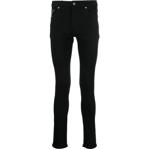 Stylische schwarze Skinny Jeans für Männer , Herren, Größe: W34 - Versace Jeans Couture - Modalova