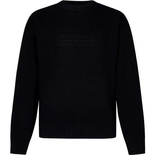 Crew Neck Sweater Aw24 , male, Sizes: M, L, XL, 2XL, S - Dsquared2 - Modalova