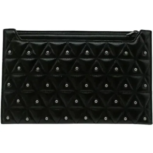 Pre-owned Leather clutches , female, Sizes: ONE SIZE - Yves Saint Laurent Vintage - Modalova