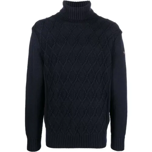 Woollen turtleneck sweater , male, Sizes: L, 2XL, XL, M, 3XL - PAUL & SHARK - Modalova