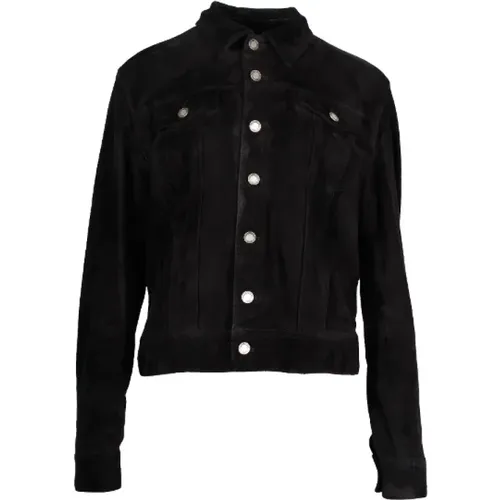 Pre-owned Suede outerwear , male, Sizes: XS - Yves Saint Laurent Vintage - Modalova