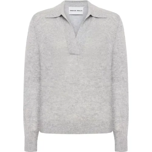 Deep polo collar sweater , female, Sizes: S, M, XS - Emerson Renaldi - Modalova