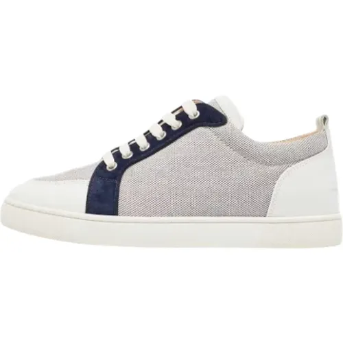 Pre-owned Canvas sneakers , male, Sizes: 6 1/2 UK - Christian Louboutin Pre-owned - Modalova