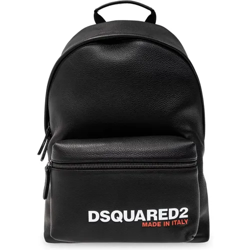 Backpack with logo , male, Sizes: ONE SIZE - Dsquared2 - Modalova