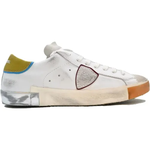 Low Man Veau Reflex Sneakers , male, Sizes: 7 UK - Philippe Model - Modalova