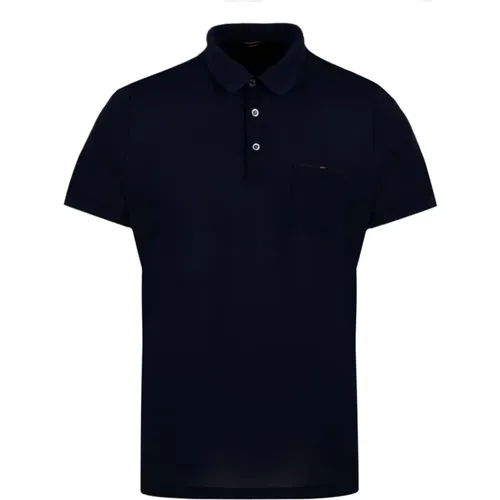 Blaues Polo-Shirt Peschici-JTP V0929 - Moorer - Modalova