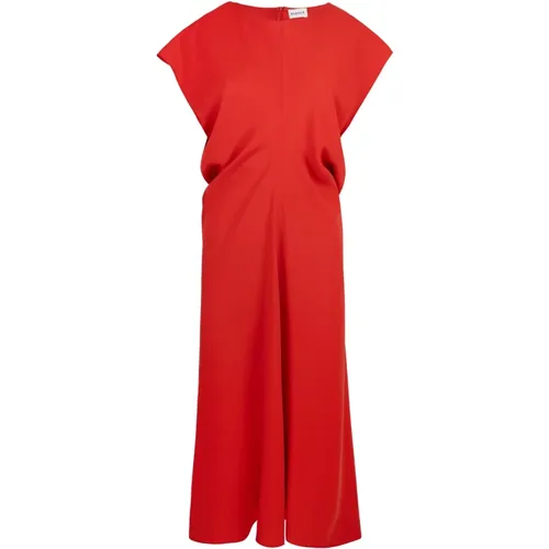 Rotes Cady Flare Kleid , Damen, Größe: L - P.a.r.o.s.h. - Modalova